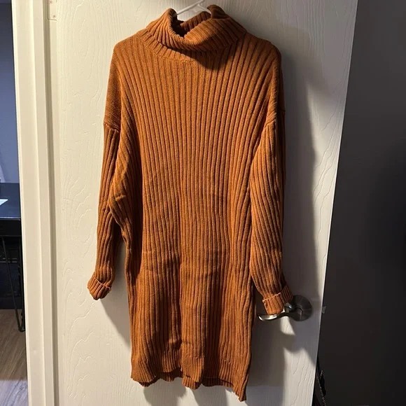 Fashion Nova Dresses Burnt Orange Sweater Dress Perfect For